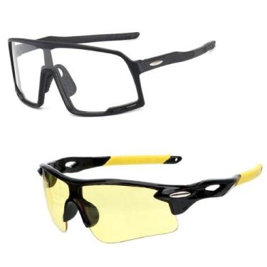 Imagem de Kit 2 Óculos Esportivo Masculino Feminino Lentes Noturnas - PENDULARI