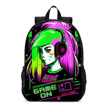 Imagem de Mochila Escolar Infanto Juvenil  Streetwear Gamer  Novidade 121 - Geek