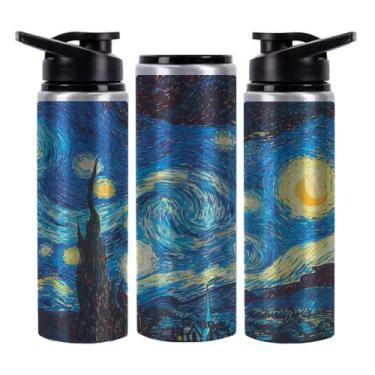 Imagem de Squeeze Noite Estrelada  Alumínio Metalizado Brilhante 750mL - VilelaG