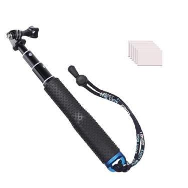 Imagem de Bastão de selfie preto, extensão à prova d'água de 48 cm, cabo de mão ajustável, monopé para GoPro Hero 11 10 9 8 7 6 5 4 3+ 3 Session Hero (2018), AKASO, Xiaomi Yi, SJCAM SJ4000 SJ5000 SJ6000 Mais