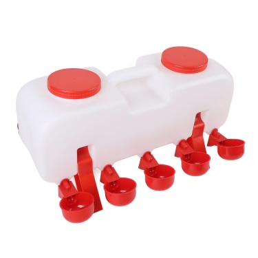 Imagem de Waterer Automático da Galinha, Dispensador Bebendo Resistente de Alta Capacidade do Alimentador de água do Pato das Aves Domésticas do Abs para o Ganso do Pato do Peru do Pintainho