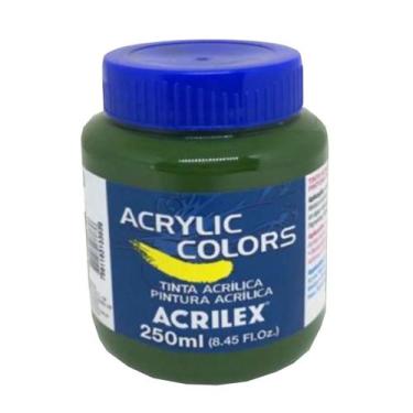 Imagem de Tinta Acrylic Colors 250ml G1 334-verde O. Acrilex, 334 - VERDE OLIVA