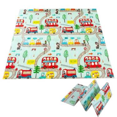 Imagem de Tapete Infantil Criança Bebe Tatame Grande Dupla Face Emborrachado Mac