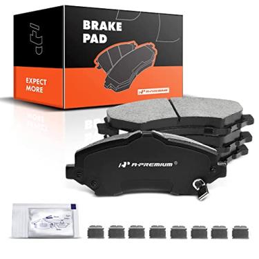 Imagem de A-Premium Front Ceramic Disc Brake Pads Set Compatible with Select Dodge, Jeep, Volkswagen, Ram and Chrysler Models - Journey, Grand Caravan, Nitro, Liberty, Wrangler JK, Routan, C/V, Town & Country_AB
