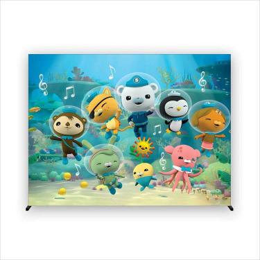 Imagem de Painel de Festa Retangular Octonautas 4,00x3,00 metros - Fera Print