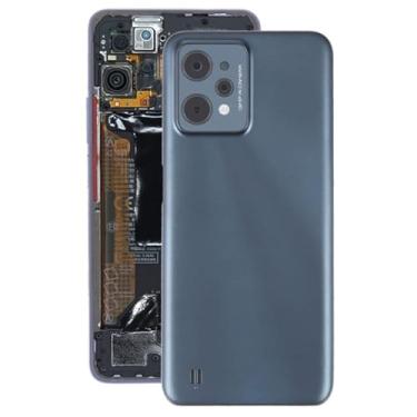 Imagem de Peças de substituição de telefone celular Para a tampa traseira original da bateria Realme C31 com a tampa da lente da câmera (verde escuro) Acessórios telefônicos