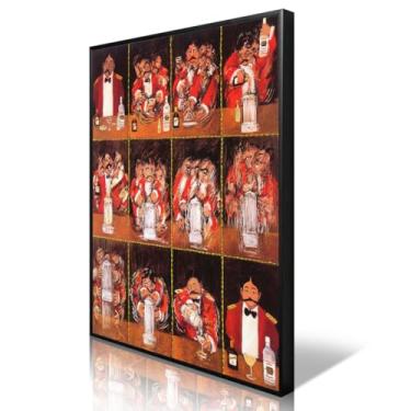 Imagem de gooptyinh Pôster Guy Buffet The Making of Perfect Martini, arte de parede clássica em tela de filme, imagem de álcool martini de bartender, decoração de parede de carrinho de bar de coquetel divertido