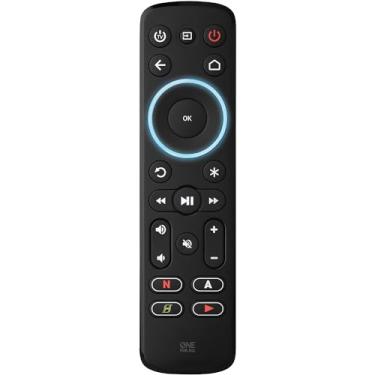 Imagem de One For All Controle remoto Streamer (novo, em embalagem de varejo) – Controla até 3 dispositivos – (IR) – Controle sua caixa de streamer, TV e barra de som – Recurso de aprendizado – Teclas