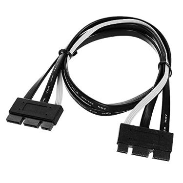 Imagem de Cablecc SFF-8639 PCI-E SATA 3.2 Express 18 pinos (7+7+4) macho para Express 18 pinos macho cabo de ataque de dados 50 cm Cablecc