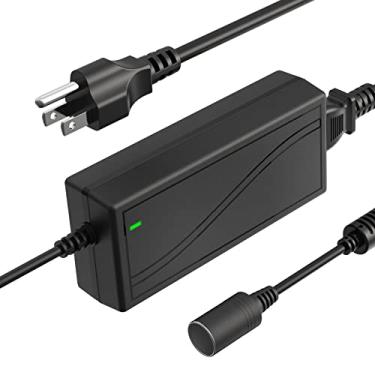 Imagem de Shentian Fonte De Alimentação Para Tomada Acendedor Cigarros, Adaptador Ca Cc 110 V-240 V, Conversor Carregador Carro 12 Preto (Fonte V 5 A, 3 Pinos)