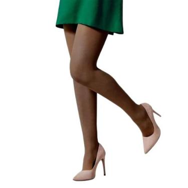 Imagem de Meia Calça Feminina Selene Clássica Fio 15 Preta, Preto, EG