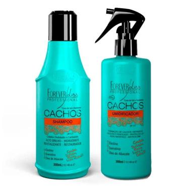 Imagem de Kit Cachos Shampoo e Umidificador Forever Liss 