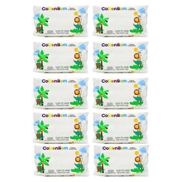 Imagem de Kit 10 Toalhas Umidecidas Cotton Bom 50 Unidades