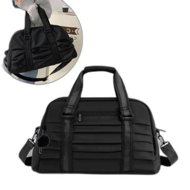 Imagem de Bolsa Mala Viagem Feminina Academia Esportes Treino Preto