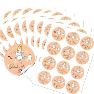 Imagem de AHANDMAKER Etiquetas adesivas de agradecimento, círculo de fada dos dentes, 120 peças de círculo autoadesivo conveniente festa para lembrancinhas, selos de envelope, sacos de brindes
