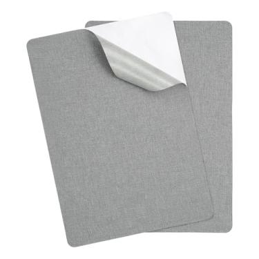 Imagem de PATIKIL Remendos de reparo de linho de 20 x 28 cm, 2 peças de remendo de tecido autoadesivo para sofás, bolsas, móveis, assentos de carro, roupas, tendas, azul claro