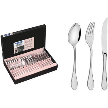 Imagem de Faqueiro Tramontina Inox 36 Peças para Churrasco Italy 66932134, Inox,