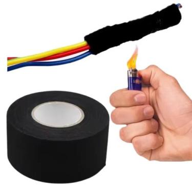Imagem de FITA ISOLANTE TECIDO CHICOTE AUTOMOTIVO IMPERMEAVEL 5CMx 10M - CJFIX
