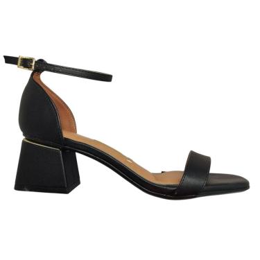 Imagem de Sandália Vizzano 6428.141 Salto Grosso Fechada Atrás Branca