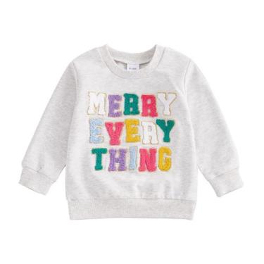 Imagem de Moletom ZyhwShine Toddler Baby Girl de Natal de 12 a 18 meses