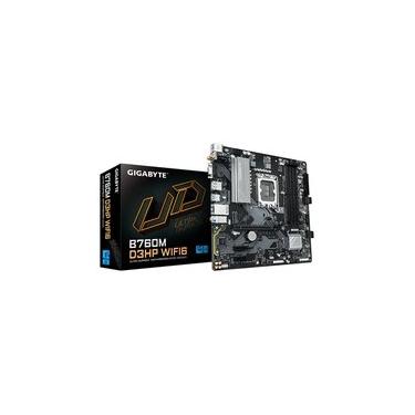 Imagem de Placa Mãe Gigabyte B760M D3HP WIFI6, Intel, Micro ATX, DDR5, Wi-Fi 6, Bluetooth, Preto - 9MB76M3PW-00-G10