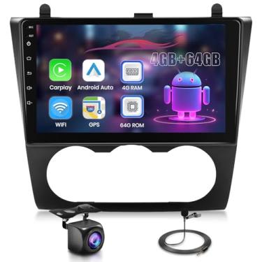 Imagem de [8 núcleos 4 GB + 64 GB] Estéreo automotivo para Nissan Altima (2008-2012) sem fio CarPlay e Android Auto, rádio veicular com tela sensível ao toque de 22 cm com DSP, EQ, BT5.0, WiFi, link espelhado