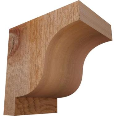 Imagem de Ekena Millwork Cor06X12X12YOR00SDF Yorktown Smooth Corbel Rustic Wood Corbel, 10 cm L x 15 cm P x 15 cm A, Abeto Douglas