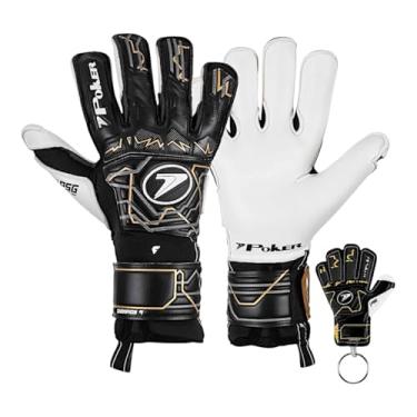 Imagem de Luva Profissional Futebol de Campo Champion 9 Poker Preto/dourado Tam:9