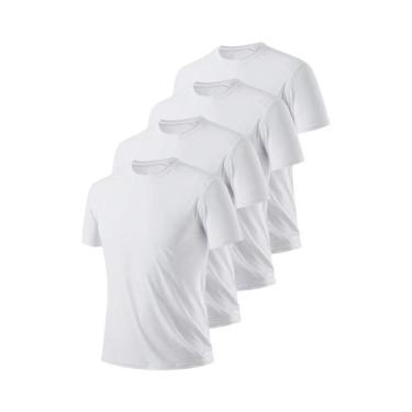 Imagem de Camiseta Masculina Ultra Leve De Secagem Rápida E Respirável Branca Co