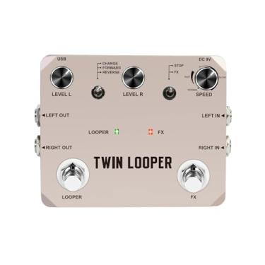 Imagem de Luocute Pedal Looper de Guitarra, 11 Tipos de Reprodução Gravação de 10 Minutos Amostragem de 24 Bits, Com Estrutura de Liga de Zinco, Efeitos de Amostradores de Loopers de Guitarra