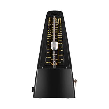 Imagem de Metrônomo Mecânico Universal Padrão ABS para Prática de Instrumentos Musicais Guitarra Violino Piano Baixo Bateria Ferramenta Iniciantes