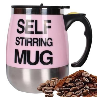 Imagem de Caneca de Café com Autoagitação,400ml Copo de Aço a Pilhas para Bebidas - Copo de Café com Agitação Magnética que Mexe Sozinho,Para Casa Escritório Viagem Escola Camping Piquenique Homens Mulheres