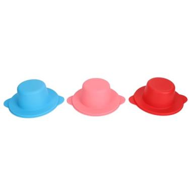 Imagem de Cryfokt Tigela de Derretimento de Cera de Silicone, Fácil Limpeza, Pote de Remoção de Pelos para Depilação Facial Nas Axilas, 3 Pacotes