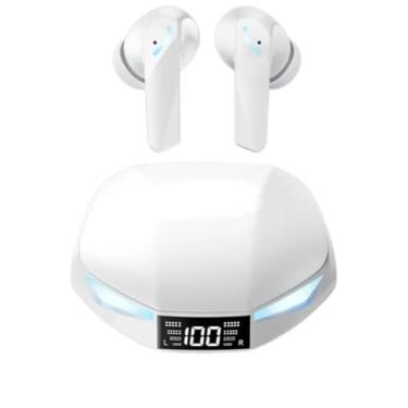 Imagem de Fones de Ouvido Sem Fio Bluetooth 5.4, XT 53 GM2 PRO MAX 2025, LED Digital, Som 360°, Cancelamento de Ruído, Resistente à Água, Branco