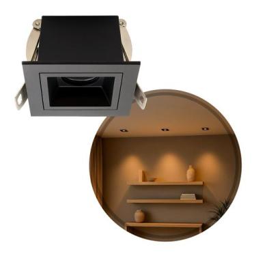 Imagem de Spot LED de Embutir Calli 2W 3000k Preto Bella Iluminação ST3221