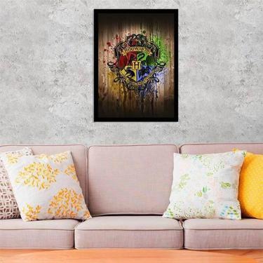 Imagem de Quadro Decorativo Harry Potter Hogwarts 34x23Cm