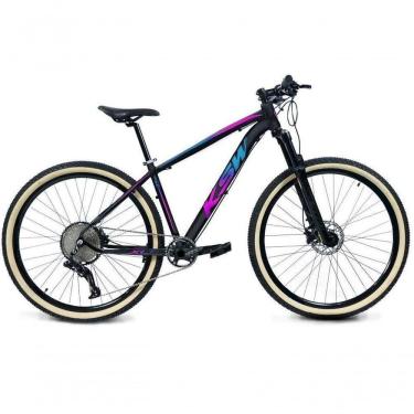 Imagem de Bicicleta Aro 29 Ksw Xlt 12v Garfo Com Trava 11-50 Preto-pink-azul 17