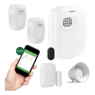 Imagem de Kit Alarme Intelbras Monitorado Aplicativo Celular 3 Sensor