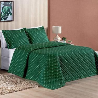 Imagem de Cobre Leito Queen Doroty Micropercal Verde