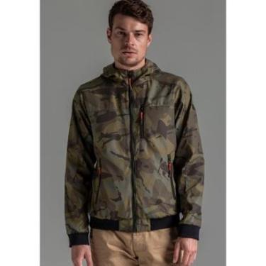 Imagem de Jaqueta Masculina em Nylon Camuflada com Capuz-Unissex