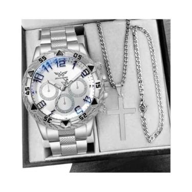 Imagem de 2 Pçs/set Moda Negócios Masculino Relógio Analógico de Quartzo com Col