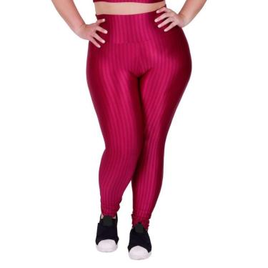 Imagem de Calça Plus Size Feminina Legging Para Academia 3D 46 48 50 Laura-Feminino