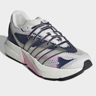 Imagem de Tênis Adidas Lightblaze Feminino, Branco, Roxo, 36