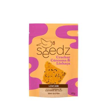 Imagem de Biscoito Cracker Cúrcuma e Linhaça Seedz  40g