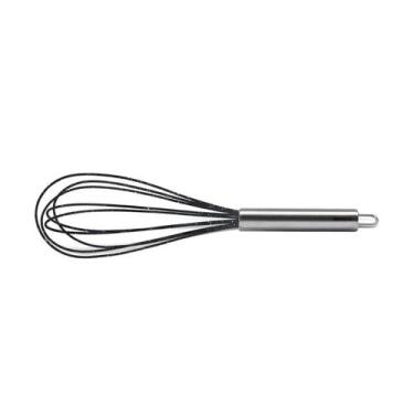 Imagem de Batedor Manual Fio Inox com Silicone Brinox Duo 30cm Preto