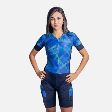 Imagem de Macaquinho Ciclismo Poker Harpy Feminino Marinho, M