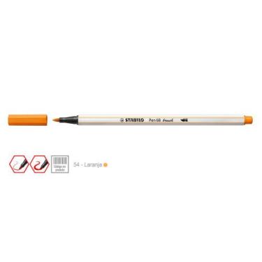 Imagem de Caneta Pen 68 Brush Cor 54 Laranja - Stabilo