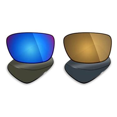 Imagem de 2 pares de lentes polarizadas de substituição da Mryok para óculos de sol Oakley Drop Point – Opções