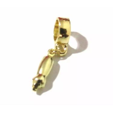 Imagem de Berloque para pulseira de Figa Sorte Folheado a Ouro 18k