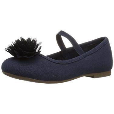 Imagem de The Children's Place Sapato social feminino E Tg Uni Kayla, Azul marino, TDDLR 4 Toddler US Toddler